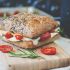 Mediterranean Egg White Breakfast Sandwich with Roasted Tomatoes
