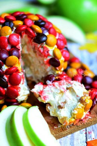 M&M Apple Caramel Cheese Ball