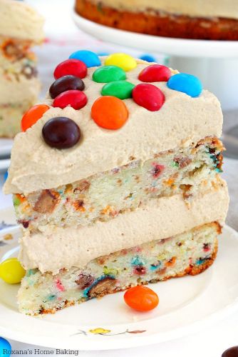 M&M’S Peanut Butter Cake With Peanut Butter Frosting