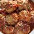 Mozzarella-stuffed turkey meatballs with homemade marinara