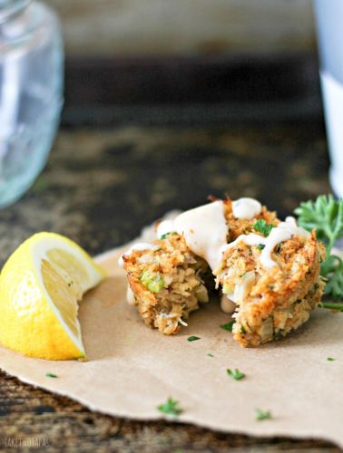 Spicy Muffin Tin Crab Cakes with Old Bay Remoulade