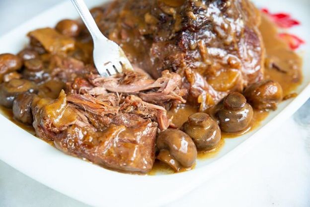 Creamy Mushroom Beef Chuck Roast