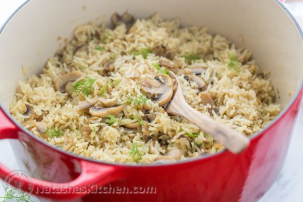 Mushroom Rice Pilaf