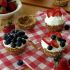 No-bake berry cheesecake in pretzel cups