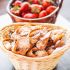 Nutella and strawberry wontons