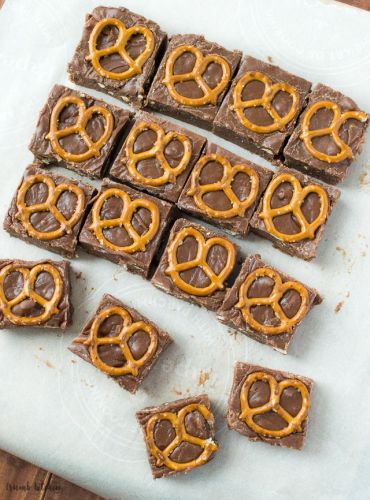 Pretzel Nutella fudge