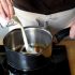 Add the cream to the caramel