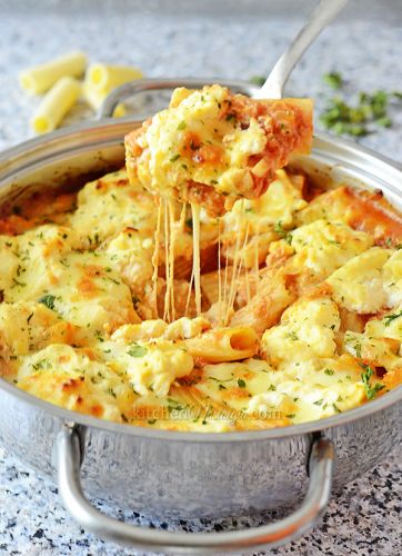 ONE POT BAKED ZITI WITH RICOTTA