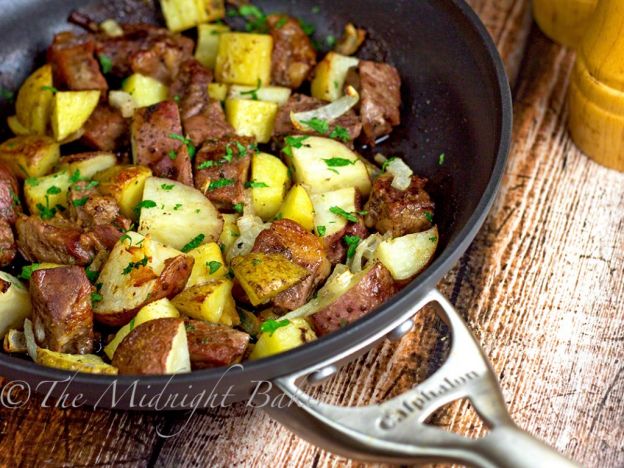 One-Skillet Roasted Steak And Potatoes