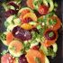 Orange avocado salad with lime dressing