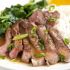 STEAK WITH ORANGE MISO SAUCE
