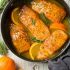 Orange-rosemary glazed salmon