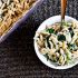 Three cheese orzo and spinach