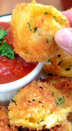 Parmesan crusted tortellini bites