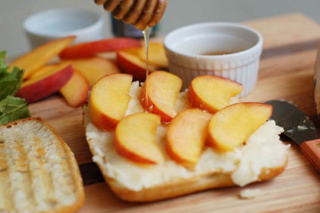 Peach and Tallegio Panini
