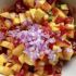 Spicy peach tomato salsa