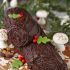 Peanut butter cup yule log