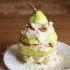 Pear Walnut and Banana Mock Ice Cream Tower