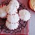 Peppermint meringues