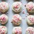Candy cane snowball cookies