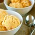 Persimmon cardamom honey ice cream