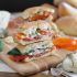 Persimmon prosciutto panini