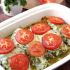 Pesto chicken bake