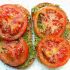 Open-faced roasted tomato sandwich