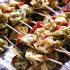 Pesto tortellini skewers