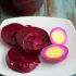 Pickled eggs with fresh beets
