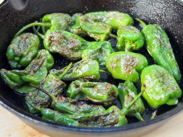 Pimientos de Padron: Blistered Padron Peppers