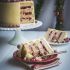 White chocolate cranberry layer cake