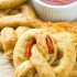 Pizza stuffed soft pretzels