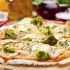 Pizza with broccoli