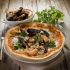 Pizza with seafood