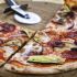 Pizza with beets and zucchini