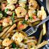Shrimp po boy loaded fries