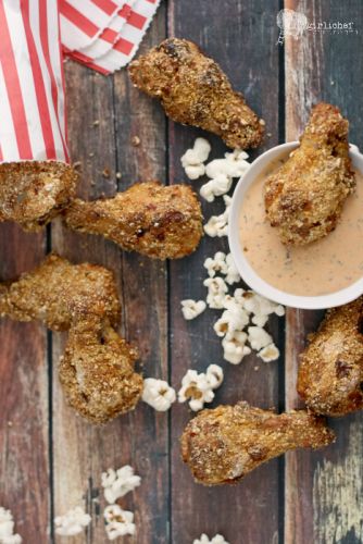 Popcorn-Crusted Chicken Wings