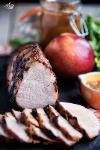 Pork Tenderloin with BBQ Peach Sauce