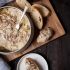 Porter caramelized onion and brie dip