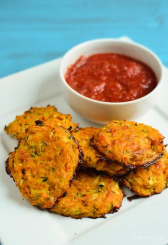 Cheesy Sweet Potato and Zucchini Bites