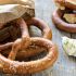 Soft pretzels with chived cheese