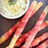 Prosciutto grossinis with creamy pesto dip