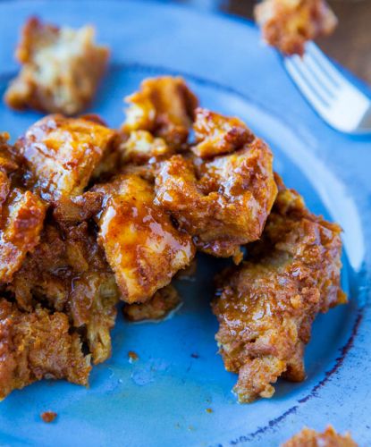 Pumpkin Cinnamon Overnight Pull-Apart French Toast with Vanilla Maple Butter