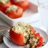 Quinoa and goat cheese stuffed tomatoes