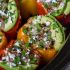 Crockpot chicken-and-quinoa-stuffed peppers