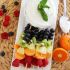 Rainbow Fruit Skewers with Vanilla Honey Yogurt Dip