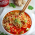 Sriracha ramen noodle soup