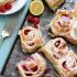 Raspberry Lemon Sticky Buns With Lemon Glaze