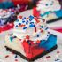 Red, White, and Blue Cheesecake Bars